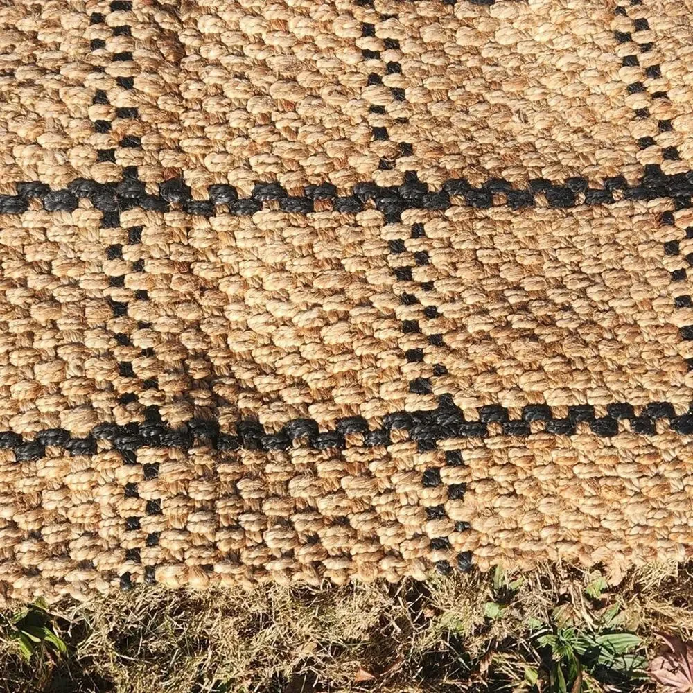 ANTHROPOLOGIE Windowpane Jute Runner
